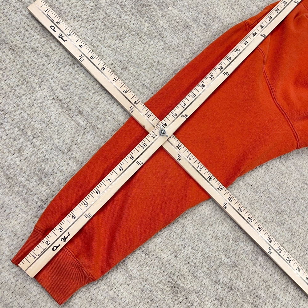 Vintage Y2K Old Navy Youth XL Orange Spellout Sweatshirt Embroidered 2000s Boys - Picture 10 of 11
